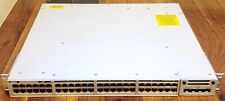 Cisco C9300-48P-E 48-Port Gig PoE Managed Switch C3850-NM-4-1G 2x PWR-C1-1100WAC picture