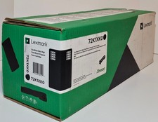 GENUINE LEXMARK 72K1XK0 - Black Extra High Yeild Toner Cartridge -FACTORY SEALED picture