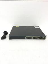 Cisco WS-C2960S-24PS-L V04 24-Port PoE+ Ethernet Gigabit Switch w/Rack Ears, QTY picture