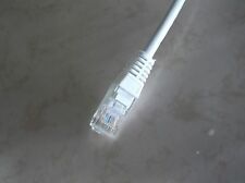 100 - 1' FT CAT5e PATCH CORD ETHERNET NETWORK CABLE WHITE Tuff Jacks Quality FS picture