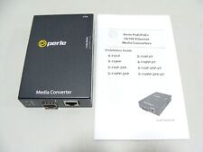 New Perle S-110P-SFP-XT 10/100 Fast Ethernet Fiber Media Rate Converter W/ PoE picture