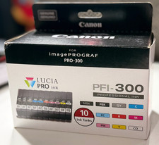 GENUINE Canon LUCIA PRO PFI-300 Ink Cartridge FULL SET for ImagePROGRAF PRO-300 picture