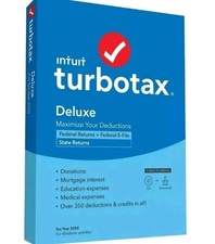 TurboTax Deluxe Fed & State Software 2020 NEW 2020 Tax Year picture