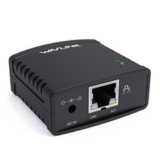 WAVLINK WIRED WIRELESS STANDALONE PRINTER SEVER MULTI‑PRINTER SUPPORT USB HUB picture