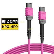 1-40M MPO to MPO OM4 Fiber Optic Patch Cord 8|12 Core Type B MTP/Female-Fema lot picture