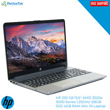 HP 255 G8 15.6'' AMD 3020e 3000 Series 1.20GHz 128GB SSD 4GB RAM Win 10 Laptop picture