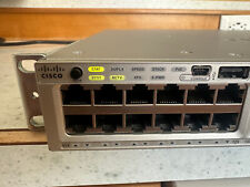 Cisco WS-C3850-48F-S 48-Port PoE+ Switch w/C3850-NM-2-10G & 1100 Watt PS picture