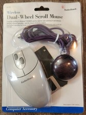 Vintage RadioShack Dual Wheel Scroll Mouse 26-553 Computer Accessory NIB picture