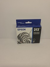 New Sealed Epson 212 Black Ink Cartridge T212120 Expires 2028 Genuine Sealed Box picture