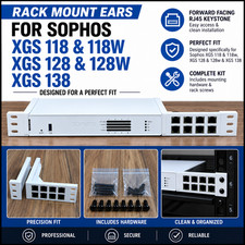 XGS 118 128 138 Rack Ear Mount Kit Keystone Sophos Firewall XGS118 XGS128 XGS138 picture