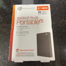 SEAGATE BACK UP PLUS  PORTABLE DRIVE 5TB (G4P003605) picture
