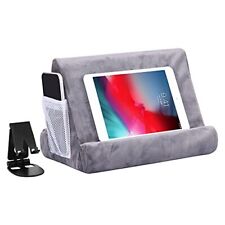 2pcs Multi-Angle Tablet Holder Cushion Stand with Net Pocket & Black Color Grey picture