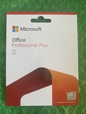 Microsoft Office Professional Plus 2021 Retail 1 PC Product Card Sealed  picture