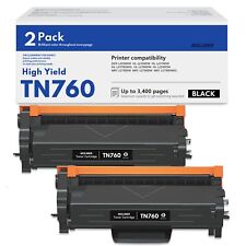 TN760 High Yield Toner Cartridge Replacement for Brother MFC-L2710DW Printer 2BK picture