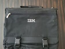 IBM Computer Laptop & 3 Ring-Binder Bag Briefcase Zippered Black 15