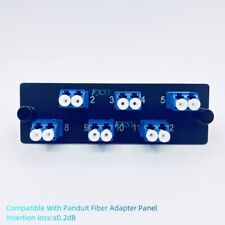 Fiber Adapter Panel With SM 6 LC Duplex Adapters Compatible Panduit FAP6WBUDLCZ picture