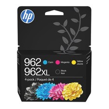 HP 3JB34AN 962 CMY and 962 XL Black Combo Ink Cartridges, 4-Pack, Original HP picture