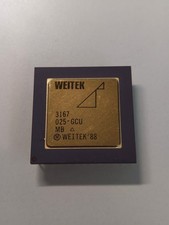 Vintage NOS WEITEK 3167 025-GCU Gold Cap 387 Equivalent Math Co-processor picture