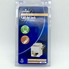 LEVITON JACK Quickport CAT 5e R06-5G108-W Multi-Use White Snap in Design NEW picture