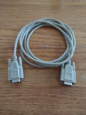 6 FT DB9 9-Pin RS232 Male to Male Serial Port Cable Cord Ivory. New in package picture