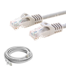 CAT5 Cat5e Ethernet Network Computer Patch Cable PC XBOX, PS3, PS4 Grey lot picture