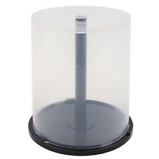 Two (2) 100 Disc Capacity Empty CD DVD BluRay Storage Cake Box Case Spindle picture