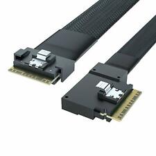 24G Internal SlimSAS SFF-8654 to SFF-8654 8i Cable PCIE 4.0 85-ohm 0.5-m(1.65ft) picture