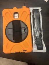 Timecity Rugged Orange Case for Galaxy Tab S10/S9 FE 10.9/11in, Rotating, Shock… picture
