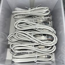Lot of 10 Belkin Cat5e patch cords white 3 Foot cord ethernet cable RJ45 picture