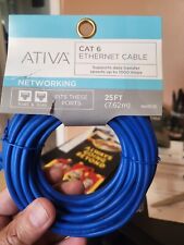 Ativa Cat 6 RJ45 High Speed Ethernet Cable ~ 25FT ~ Model 833-330 ~ New picture