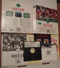 RARE  Sport Time Superstar Soccer Commodore C64 1987 complete with registration picture