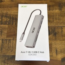 Acer 7-in-1 USB-C Type-C Hub HDMI Silver Portable, Model/MPN ODK360 picture