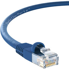 10 Pack Ethernet Cable CAT5E/UTP Booted 5 FT - Blue -Prof. Series 1Gigabit/Sec picture