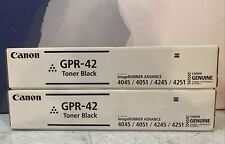 2-pack Genuine Canon GPR42 4791B003 Black Toner Cartridge iR-ADV 4045 4051 4245 picture