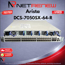 Arista DCS-7050SX-64-R 48x 10GB SFP+ 4x 40GB QSFP+ Back-to-Front Airflow Switch picture