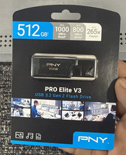 PNY PRO Elite V3 512GB USB-A Flash Drive USB 3.2 Gen 2 1000MB/s picture