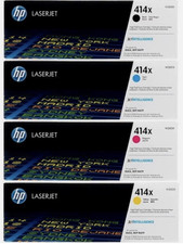 HP 414X High Yield Toner Set W2020X W2021X W2022X W2023X Genuine M454dw M479fdw picture