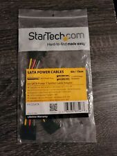 New StarTech.com 6in SATA Power Y Splitter Cable Adapter, PYO2SATA, 6