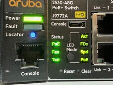 ARUBA J9772A 2530-48G PoE+ 48 Port 1U R/M Ethernet Switch J9772-60301 w/ AC Cord picture