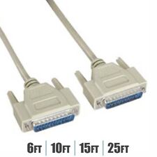 6 10 15 25FT DB25 25-Pin IEEE 1284 Male to Male Serial Parallel Printer Cable picture