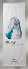 Apple cloth fabric banner iBook bondi blue orange NOS Vintage picture