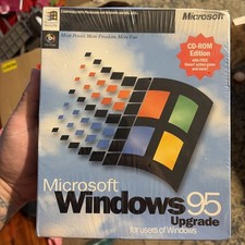 Microsoft Windows 95 Upgrade 3.5 Edition RARE FACTORY SEALED NEW W/ Starter Kit picture