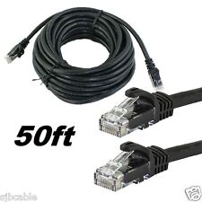 RJ45 Cat5 50 FT Ethernet LAN Network Cable for PS Xbox PC Internet Router Black picture