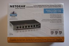 NETGEAR GS108E 8-Port Gigabit Ethernet Smart Managed Plus Switch - NEW UNOPENED picture