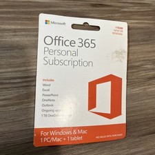 Microsoft Office 365 Personal English 1 Year 1 User Code.  New picture