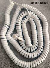 Cool White 25 Ft Long Phone Handset Cord Replacement Curly Coil 4P4C New in Bag picture