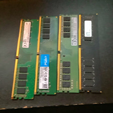 Samsung crucial  mta8atf1g64az-2g3h1 ddr4SDRAM 288 Pin DIMM Desktop RAM Lot of 4 picture