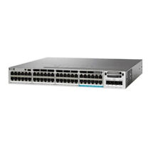 Cisco WS-C3850-12X48U-S Catalyst 3850 L3 48 Port Ethernet Switch 1 Year Warranty picture