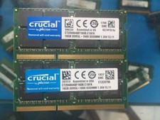 Crucial 2pcs 16GB 2RX8 PC3L-12800S DDR3-1600Mhz 1.35V Laptop SO-DIMM RAM Memory picture