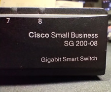 CISCO SG 200-08 Small Business 8-Port Gbit Smart Switch w/AC Adapter picture